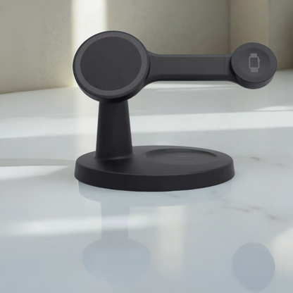 3-in-1 MagSafe Ladestation Schwarz | iPhone, Apple Watch & AirPods