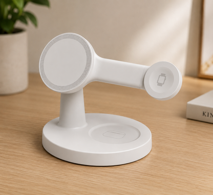 3-in-1 MagSafe Ladestation Weiß | iPhone, Apple Watch & AirPods