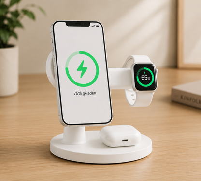 3-in-1 MagSafe Ladestation Weiß | iPhone, Apple Watch & AirPods