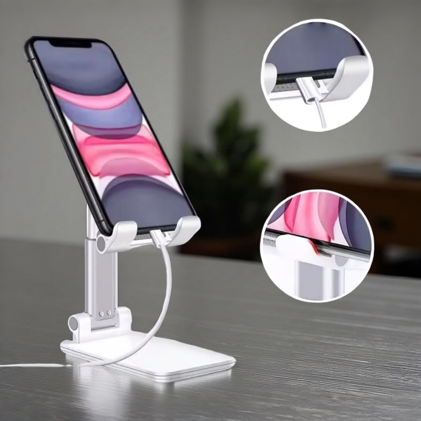 Universal Handy- & Tablet-Halter für den Schreibtisch