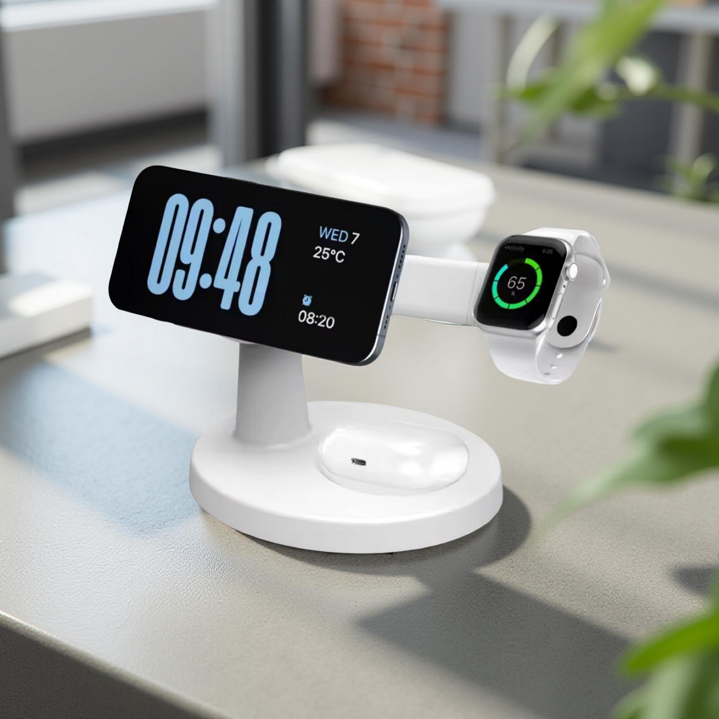 3-in-1 MagSafe Ladestation Schwarz | iPhone, Apple Watch & AirPods