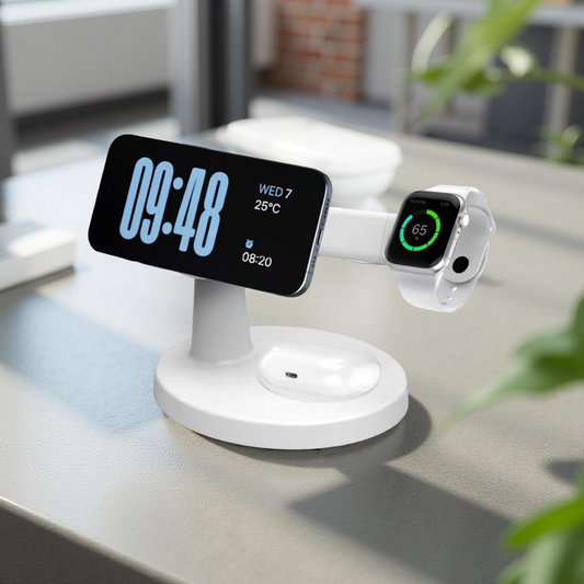 3-in-1 MagSafe Ladestation Schwarz | iPhone, Apple Watch & AirPods