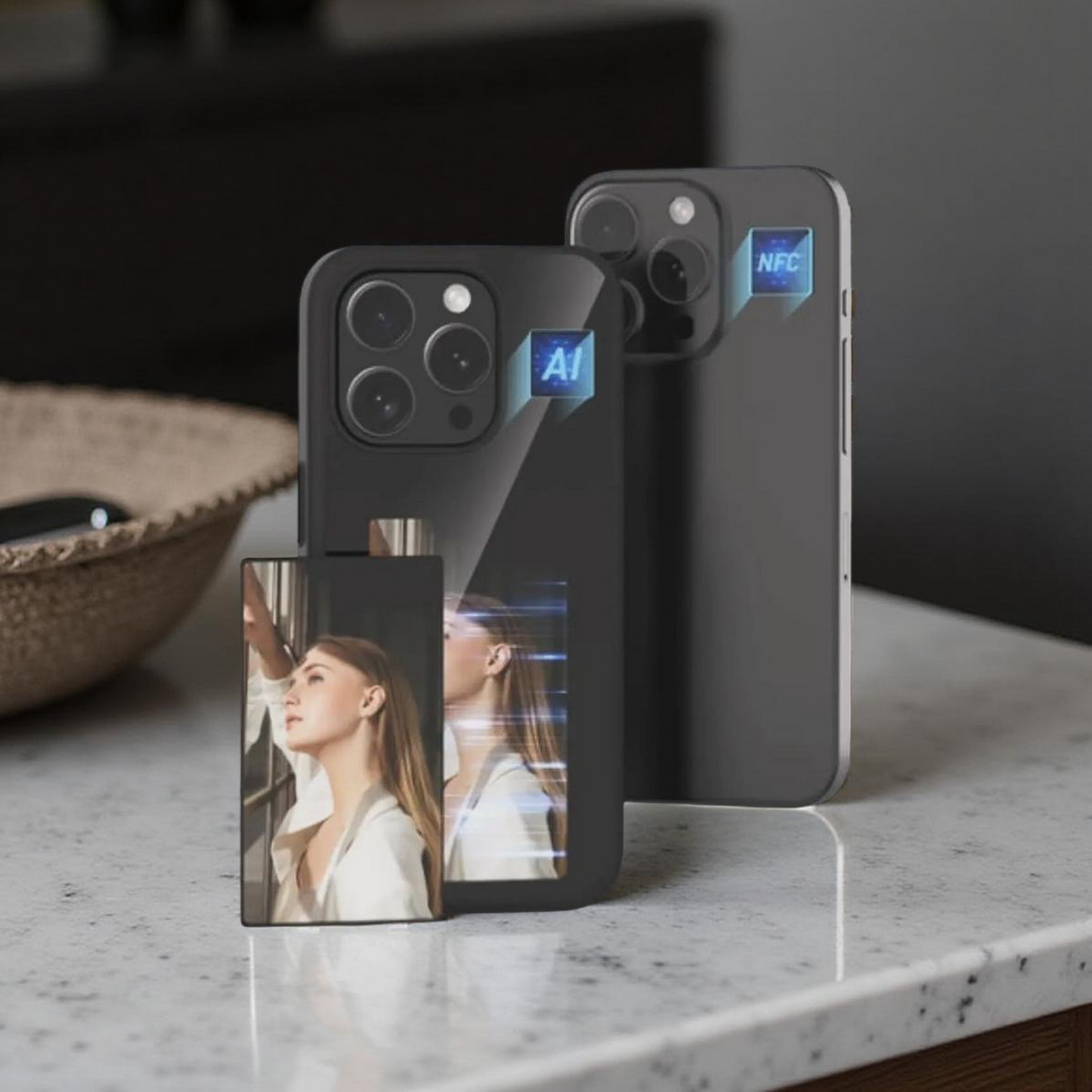 iPhone 16 Pro Weiß NFC-Hülle – Personalisierbar mit eigenem Bild | MagSafe-kompatibles Premium Case