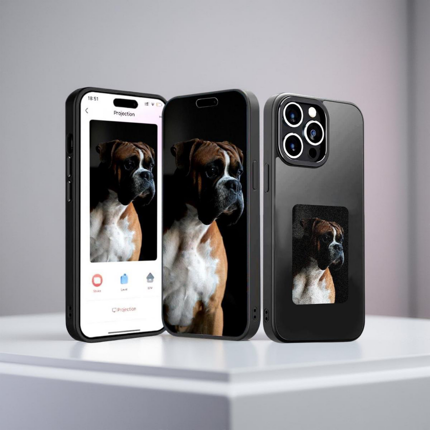 iPhone 16 Pro Weiß NFC-Hülle – Personalisierbar mit eigenem Bild | MagSafe-kompatibles Premium Case