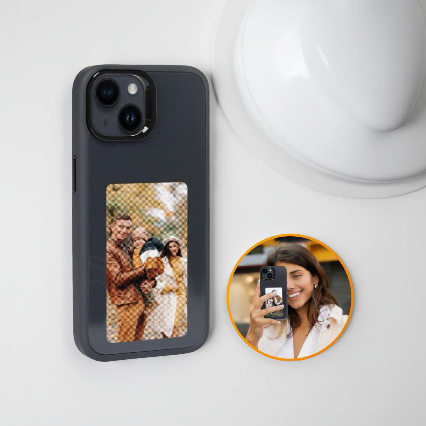 iPhone 16 Pro Weiß NFC-Hülle – Personalisierbar mit eigenem Bild | MagSafe-kompatibles Premium Case