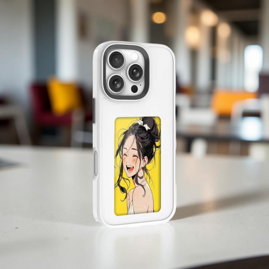 iPhone 16 Pro Weiß NFC-Hülle – Personalisierbar mit eigenem Bild | MagSafe-kompatibles Premium Case