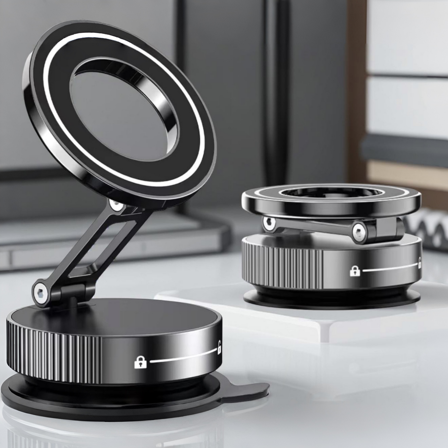 Vakuum Magnet-Handyhalter Auto | 360° drehbar & faltbar